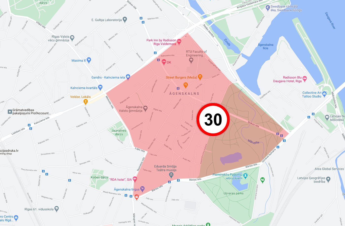 30 km/h zonas Rīgā - 1